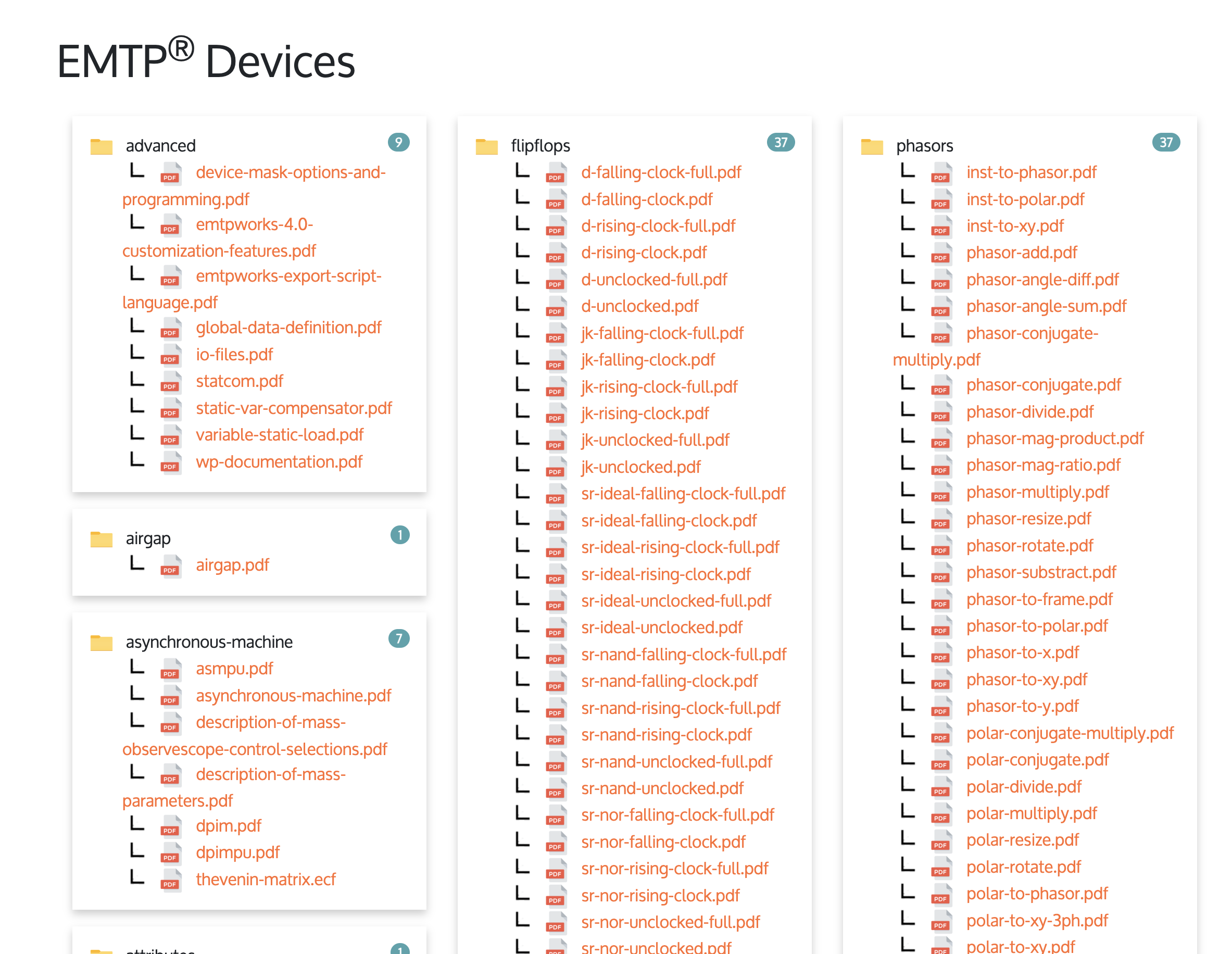 EMTP Devices correletes with custom download